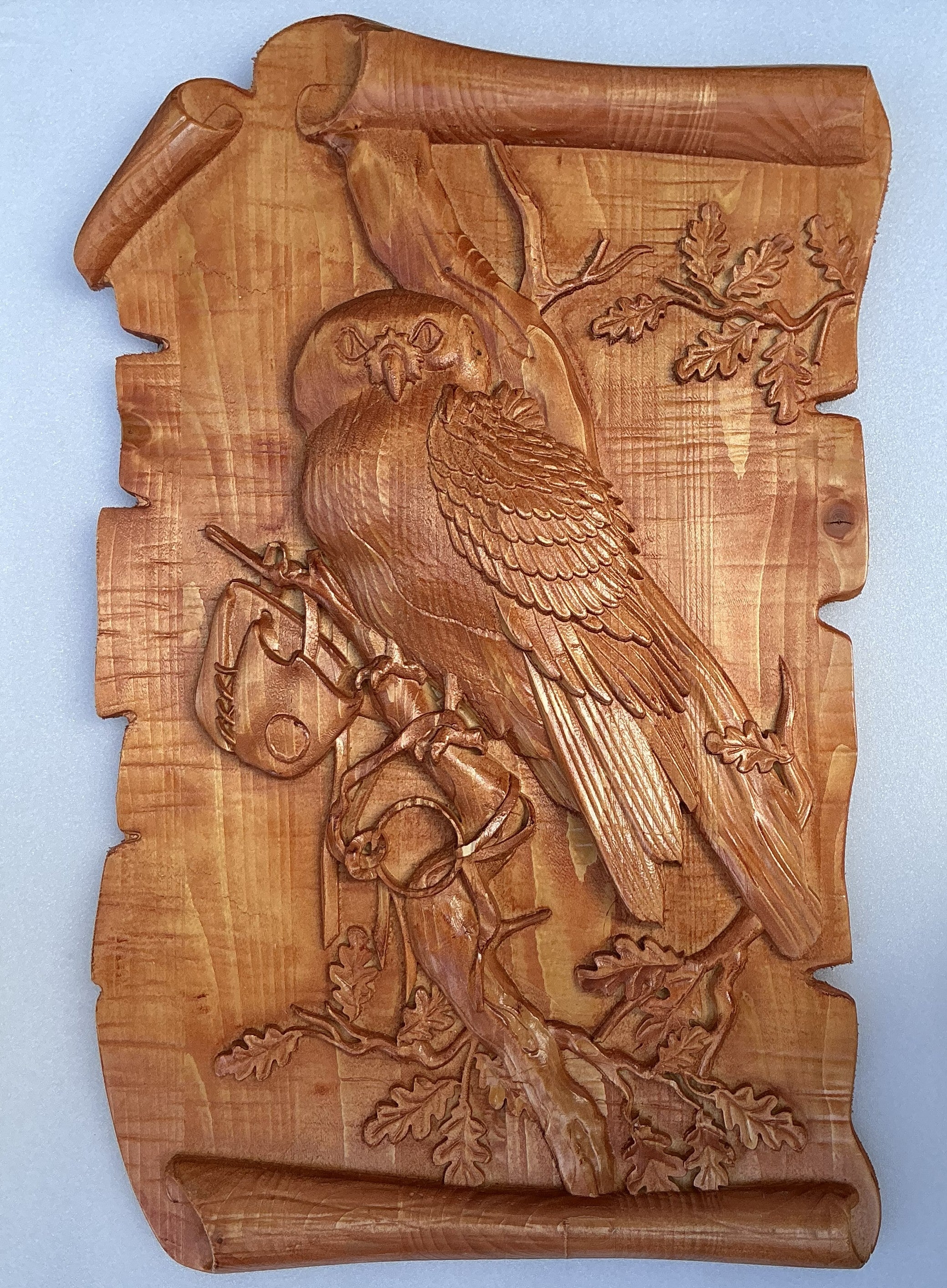 Handcrafted Wooden Wall Art – Unique 3D Wood Painting for Home Decor