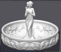 Rose Jewelry Dish STL File