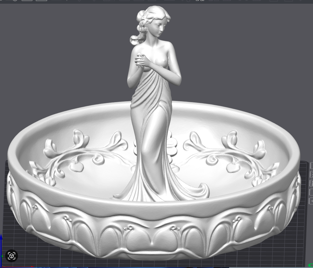 Rose Jewelry Dish STL File