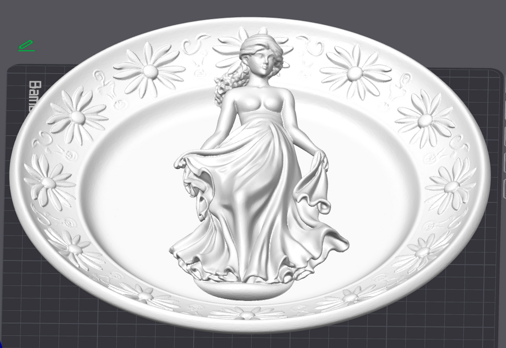 Floral Jewelry Tray STL File