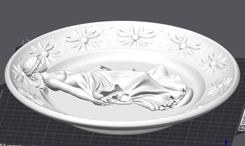 Floral Jewelry Tray STL File