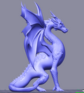 Decorative Dragon STL File