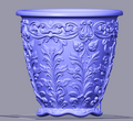 Round Flower Vase STL File