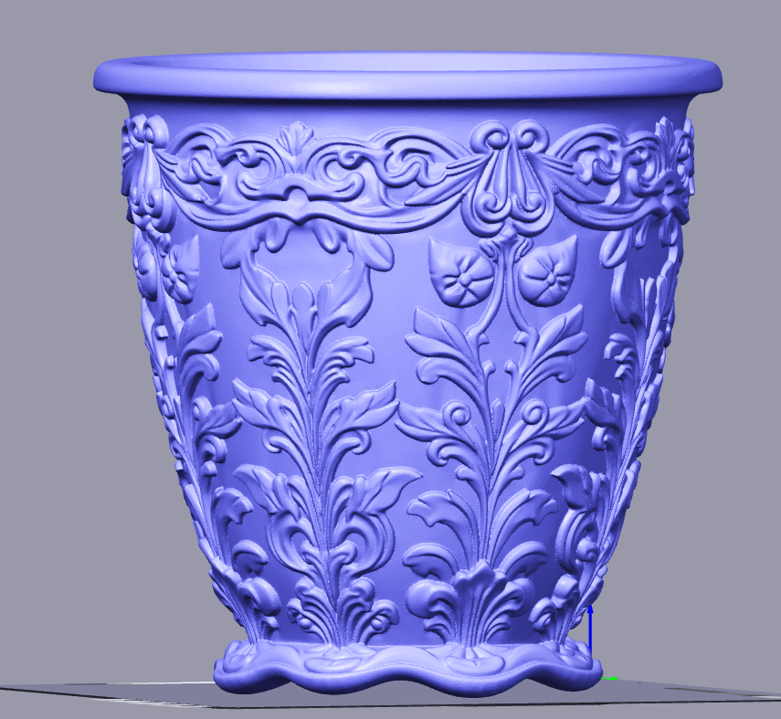 Round Flower Vase STL File
