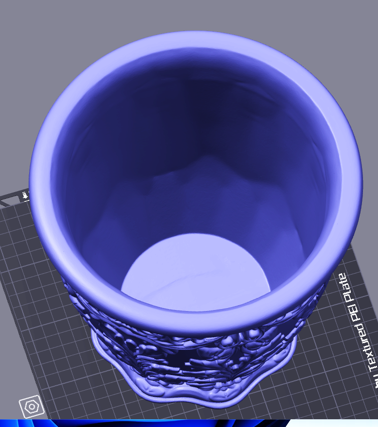 Round Flower Vase STL File