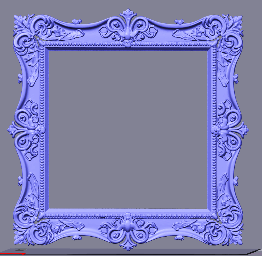 Floral Photo Frame STL File