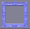 Floral Photo Frame STL File