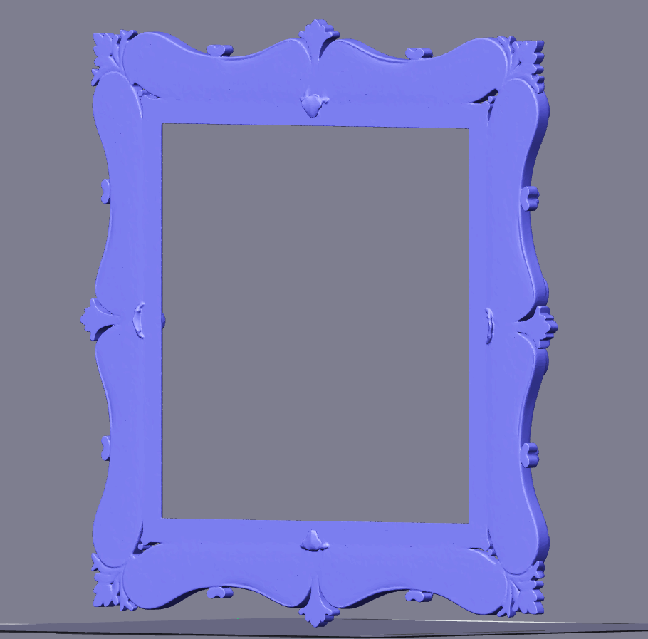 Floral Photo Frame STL File