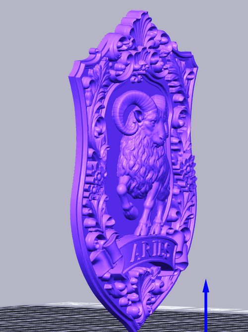 Aries Zodiac Sign STL File – 3D Printable Horoscope Wall Art & Gift