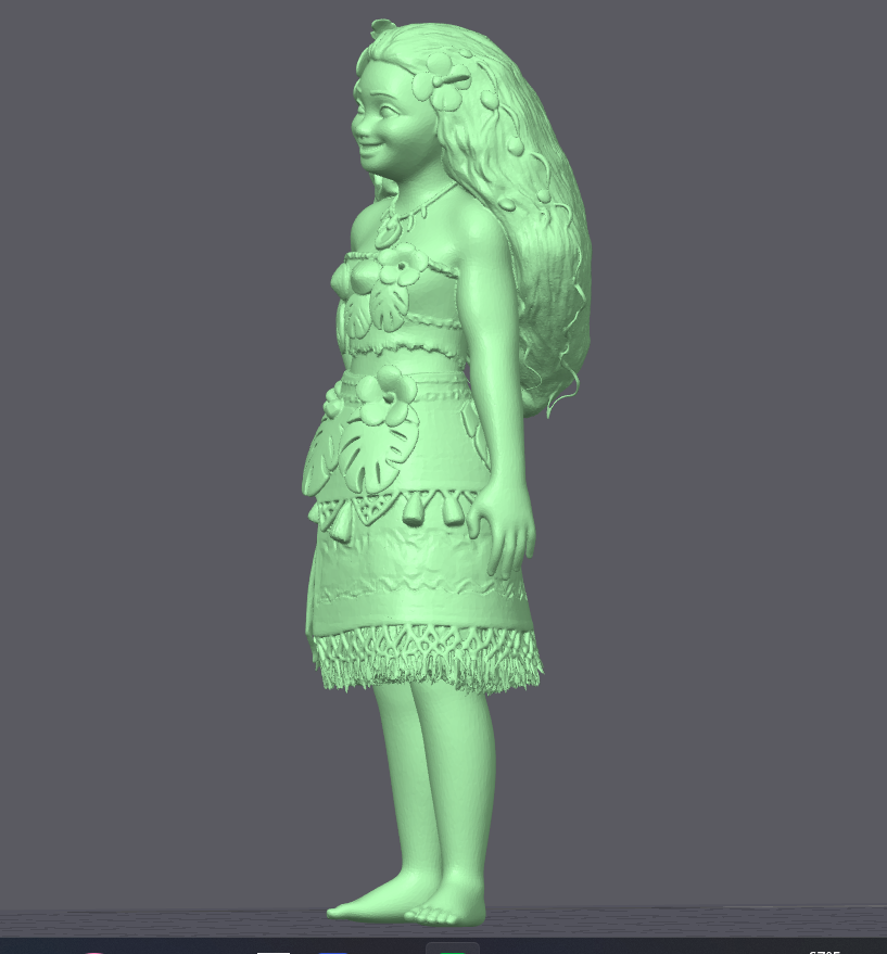 Moana Inspired Figurine STL File – 3D Printable Ocean Character for Display & Gifts