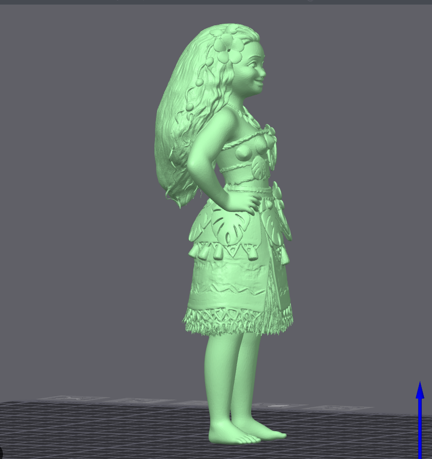 Moana Inspired Figurine STL File – 3D Printable Ocean Character for Display & Gifts