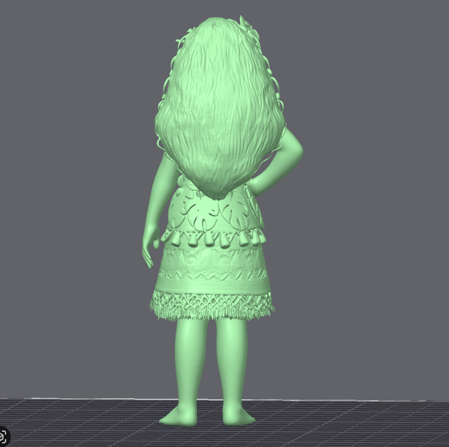 Moana Inspired Figurine STL File – 3D Printable Ocean Character for Display & Gifts