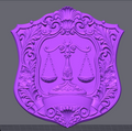 Libra Zodiac Sign STL File – 3D Printable Horoscope Wall Art & Gift