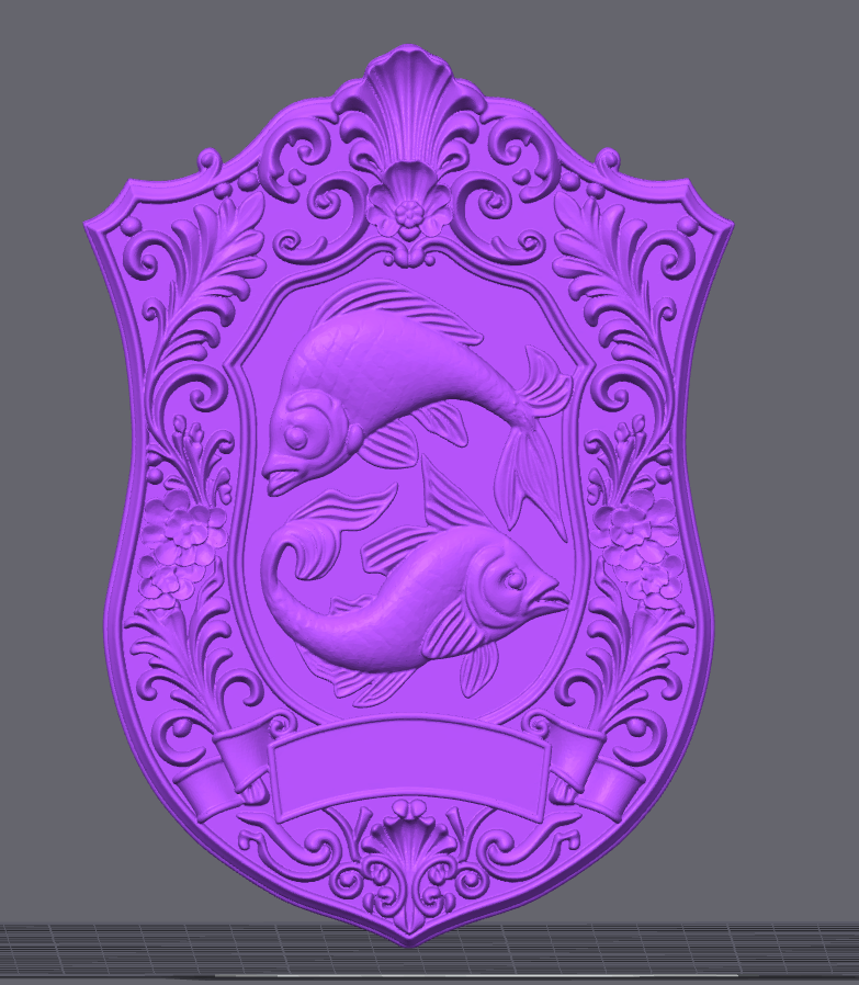 Pisces Zodiac Sign STL File – 3D Printable Horoscope Wall Art & Gift