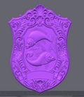 Pisces Zodiac Sign STL File – 3D Printable Horoscope Wall Art & Gift