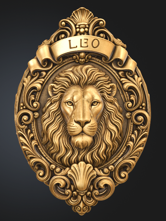 Leo Zodiac Sign STL File for 3D Printing