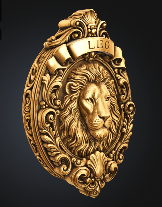 Leo Zodiac Sign STL File for 3D Printing