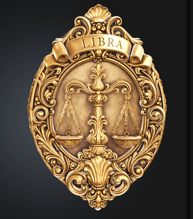 Libra Zodiac Sign STL File for 3D Printing