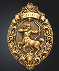Sagittarius Zodiac Sign STL File for 3D Printing