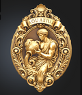 Aquarius Zodiac Sign STL File for 3D Printing