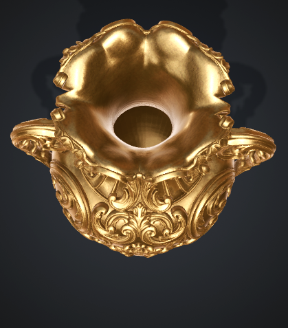 Baroque Antique Vase STL File – 3D Printable Home Decor Design