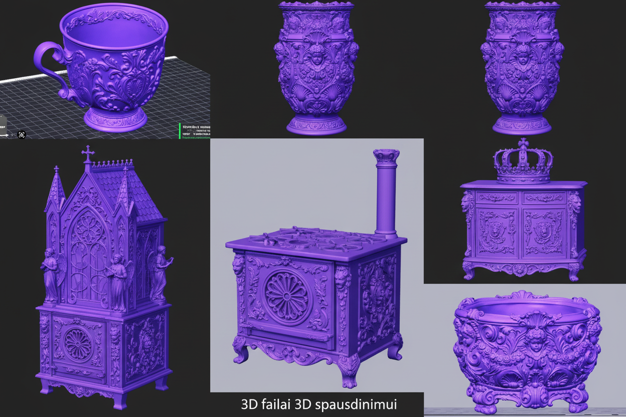 Barokinių 3D modelių kolekcija